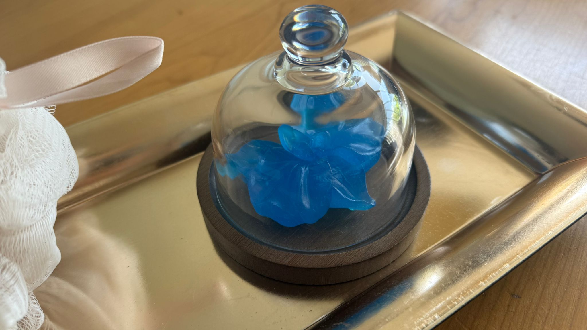 Sapphire Blossom - Handgemaakte Bloemzeep | Luxe Spa Zeep | Wellness Cadeau -34g