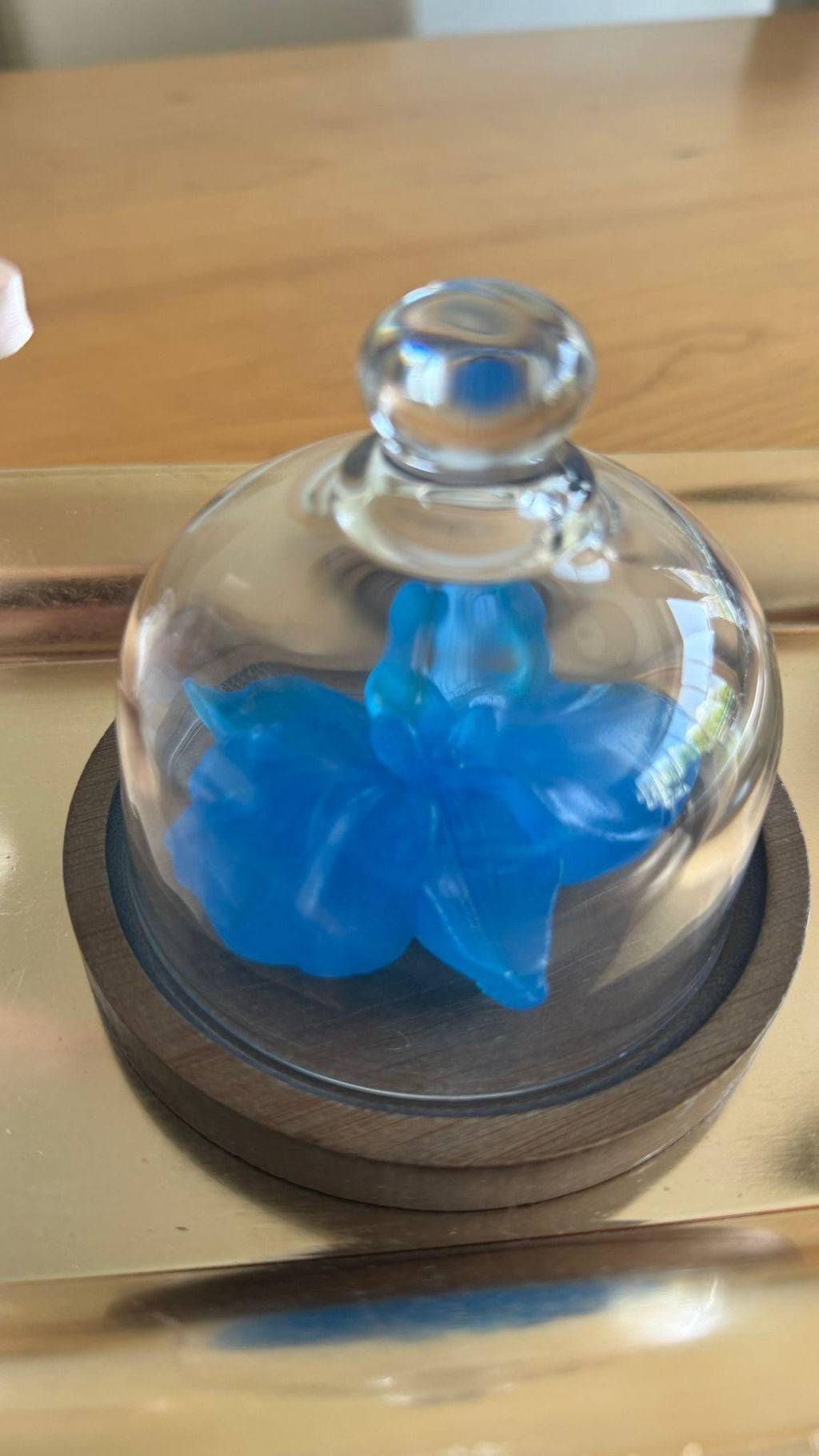 Sapphiren Blossom  Handgemaakte Blauwe Bloemzeep
